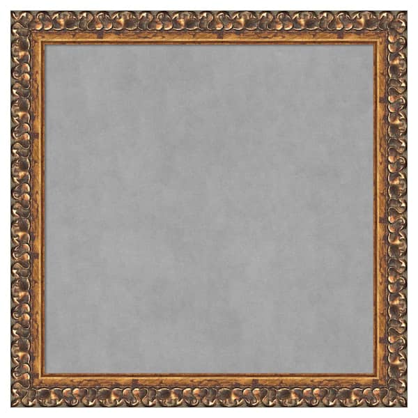 Amanti Art Antique Bronze 14 in. x 14 in. Framed Magnetic Board