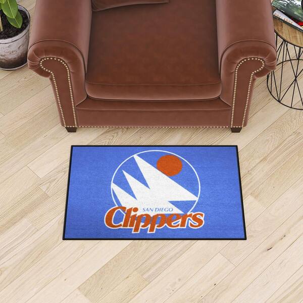 FANMATS NBA Retro San Diego Clippers Orange 2 ft. x 4 ft. Court Area Rug  35398 - The Home Depot