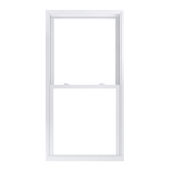American Craftsman 33.25 in. x 64.25 in. 70 Pro Series White Double Hung Low-E Argon PS Glass Vinyl Replacement Window, Screen Incl