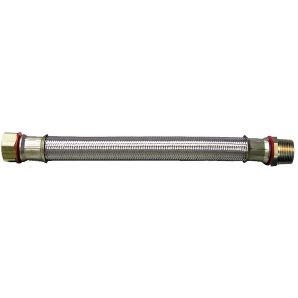 Braided Stainless Steel Hose w/ Copper Sweat Ends - 17 L