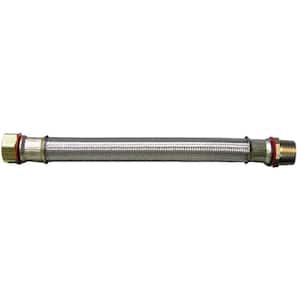 3/4 in. FIP x 3/4 in. MIP x 18 in. Stainless Steel Water Heater Supply Line