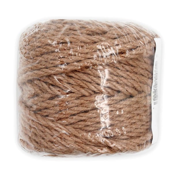 164 Feet 4Mm Natural Brown Jute Rope, Jute Twine For Garden, Arts & Crafts,  Home Decor, Packaging 