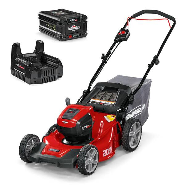 Snapper HD 20 in. 48-Volt Lithium-Ion Cordless Battery Walk Behind Push Mower with 5.0 Ah Battery/Charger Included