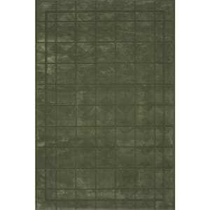 nuLOOM Quinn Green Washable 7 ft. x 9 ft. Indoor Area Rug MEGR31B