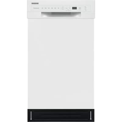 18 in. White Front Control Built-In Tall Tub Dishwasher with Stainless Steel Tub, ENERGY STAR, 52 dBA