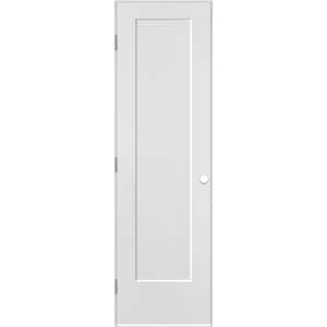 24 in. x 80 in. 1 Panel Lincoln Park Right-Handed Hollow-Core Primed Composite Single Prehung Interior Door