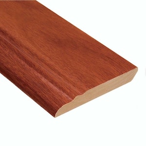 High Gloss Santos Mahogany 1/2 in. Thick x 3-13/16 in. Wide x 94 in. Length Laminate Wall Base Molding