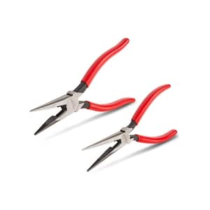 7 in., 8 in. Long Nose Pliers Set (2-Piece)