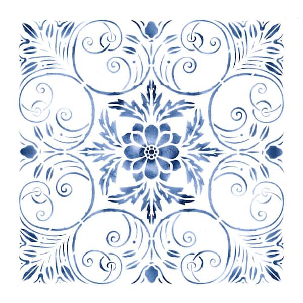 Designer Stencils Floral Swirl All Over Pattern Stencil - 10 Mil
