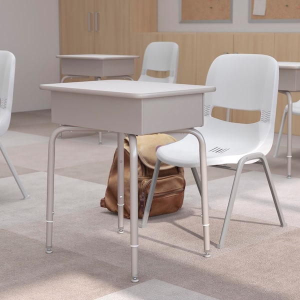 Carnegy Avenue 24 Rectangle Gray Granite/Silver Laminate