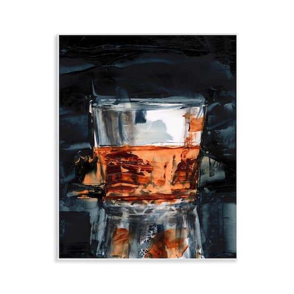 Stupell Industries Whiskey Glass Reflection by Ethan Harper Unframed Food Graphic Art Print 14 in. x 11 in.