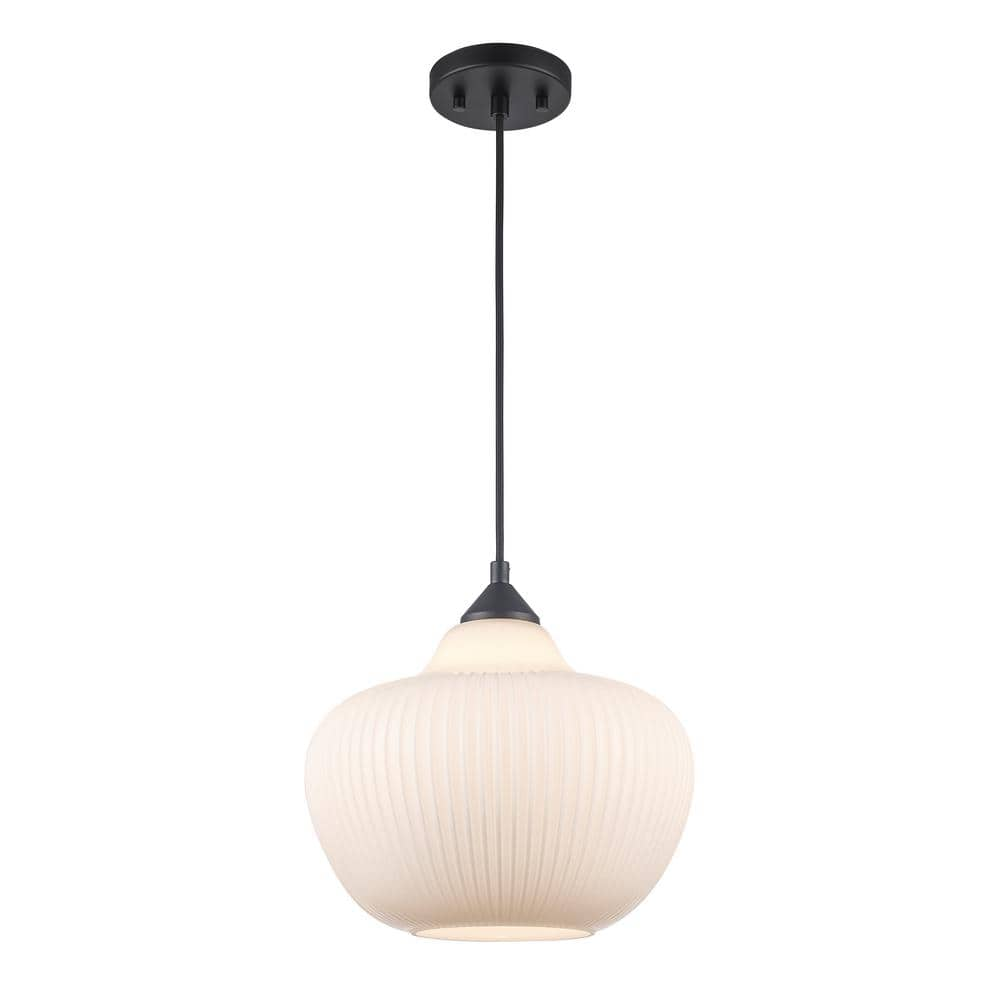 Home Decorators Collection Pompton 1-light Black Pendant Light