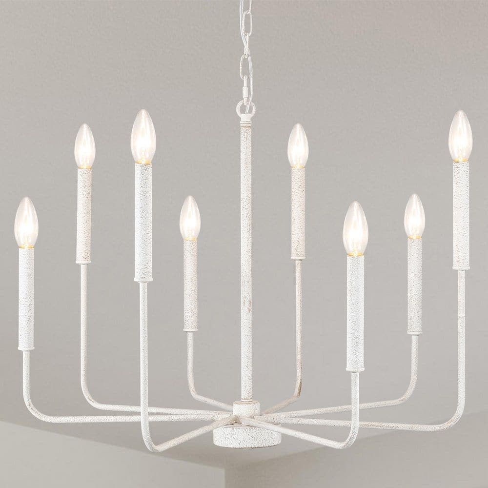 8-Light White Candlestick Hanging Linear Chandelier Lighting Ceiling Light for Kitchen Island price history on PriceWatchPro