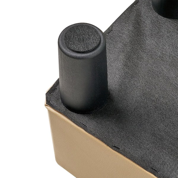 Small Foot Rest Ottoman, Linen Foot Stool with Legs for Desk, Sofa, Living Room, Entryway - Beige Stool Style 2