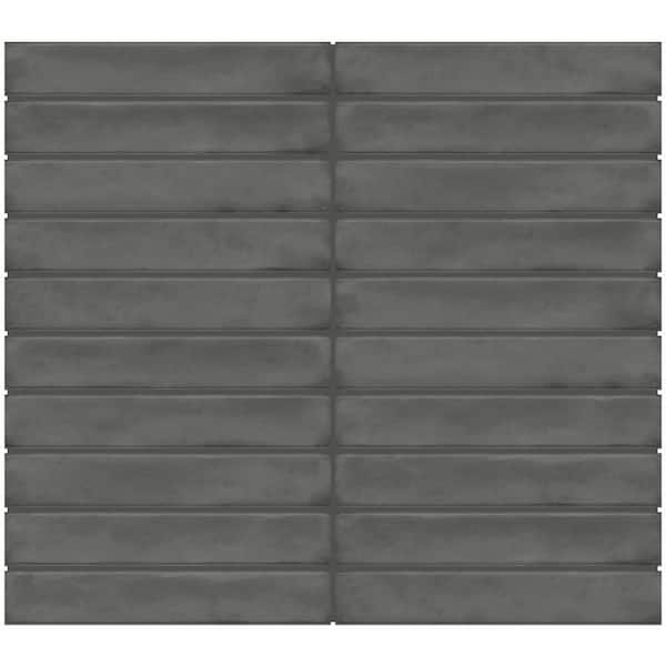 Daltile Artcrafted Drift 2-7/8 in. x 2-1/4 in. Glossy Ceramic Straight Joint Mosaic Tile Sample