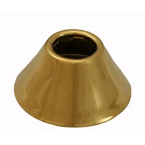2-3/8 in. O.D. Bell Pattern Escutcheon for 1/2 in. Iron Pipe in Polished Brass