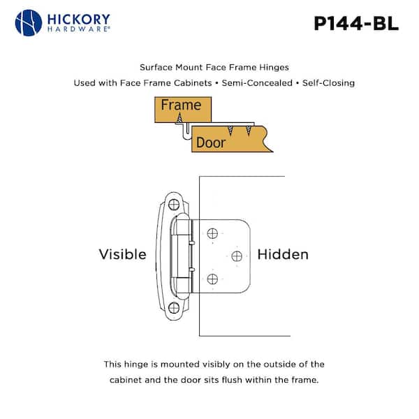 HICKORY HARDWARE Variable Overlay With Self Closing Feature HICKORY HARDWARE Variable Overlay With Self Closing Feature
