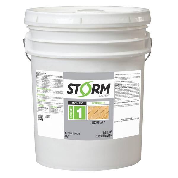 Storm System Category 1 5 gal. Clear Exterior Wood Waterproofer