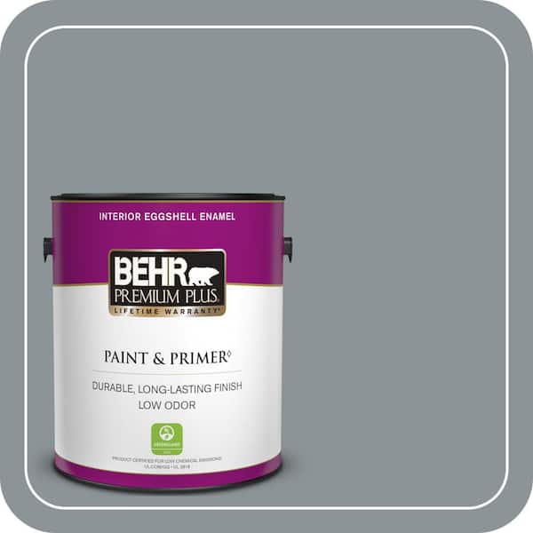 BEHR PREMIUM PLUS 1 gal. #ECC-34-2 Boulder Creek Eggshell Enamel Low Odor Interior Paint & Primer
