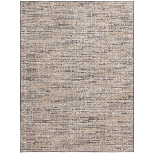 Wicker Weave Beige 6 ft. x 9 ft. Indoor/Outdoor Area Rug