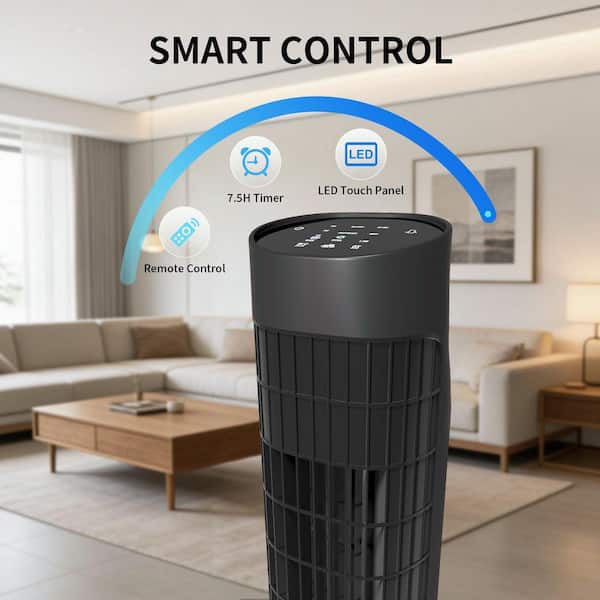 Fjordlyn 31 in. Oscillating Tower Fan with 3.15 in. Fan Diameter