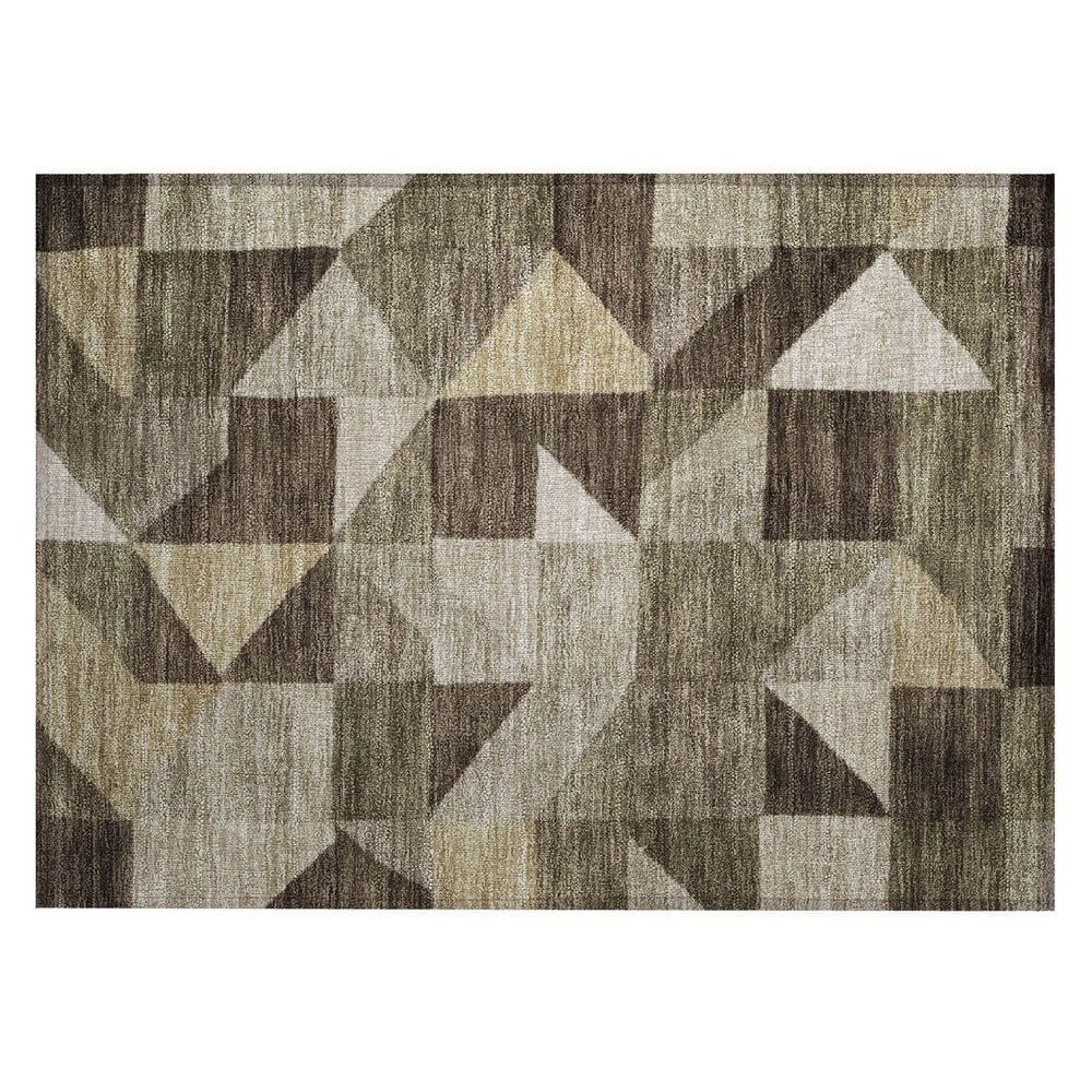 Chantille Machine Washable Indoor/Outdoor Abstract ACN2373 Brown 2 ft. x 3 ft. Accent Rug price history on PriceWatchPro