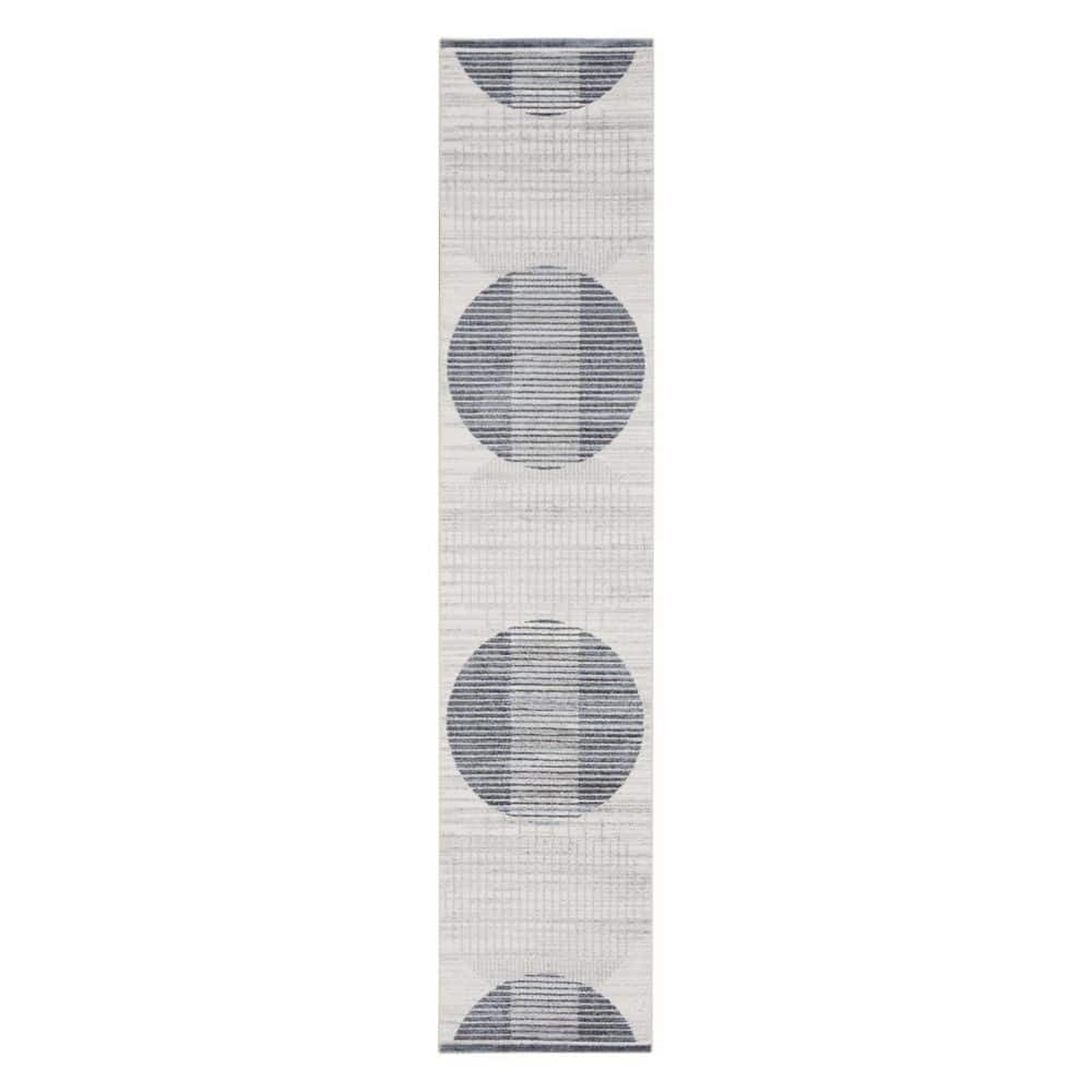 2 X 10 White Geometric WashableArea RugRunner Rug price history on PriceWatchPro