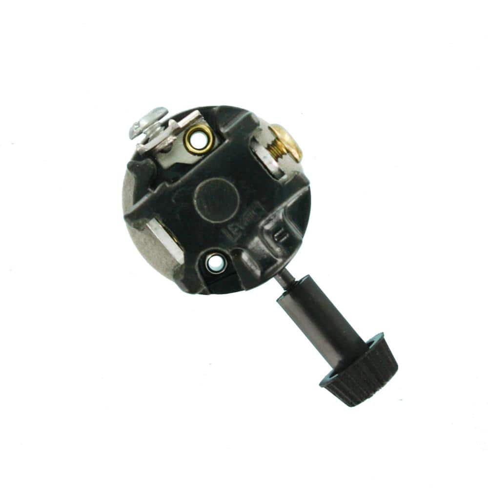 Black Thermoplastic 3-Way Turn Knob Socket