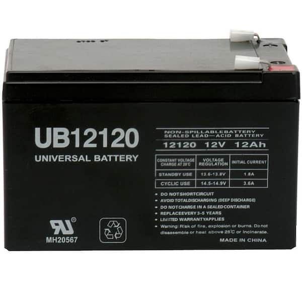U-power Up12-12 Battery 12v 12ah Lead Agm Rechargeable Ideal For