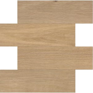 Faux Wood Natural 6 in. x 6 in. SPC Peel and Stick Wall Tile Sample