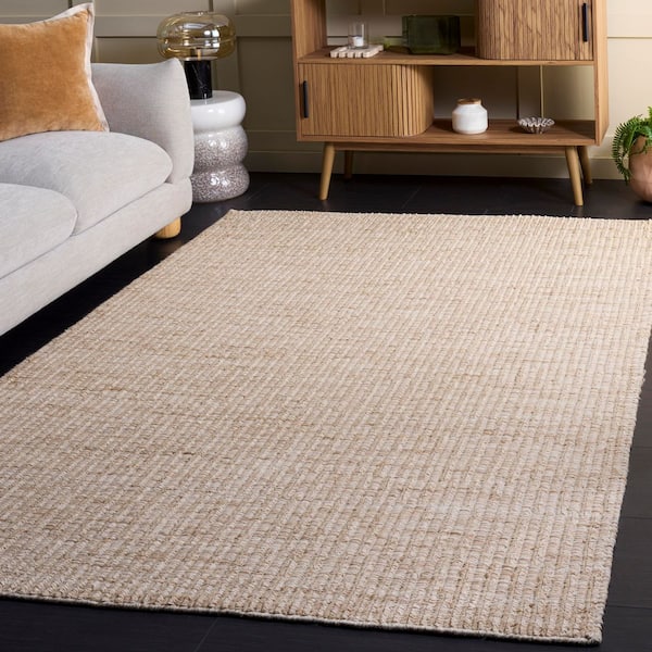 Natura 8 ft. x 10 ft. Beige Coastal Woven Area Rug