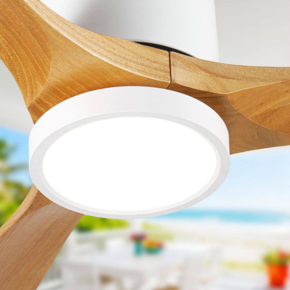 42 In. Indoor White 3 Solid Wood Blades Reversible DC Motor Ceiling Fan with 6 Speeds and Remote Control price history on PriceWatchPro