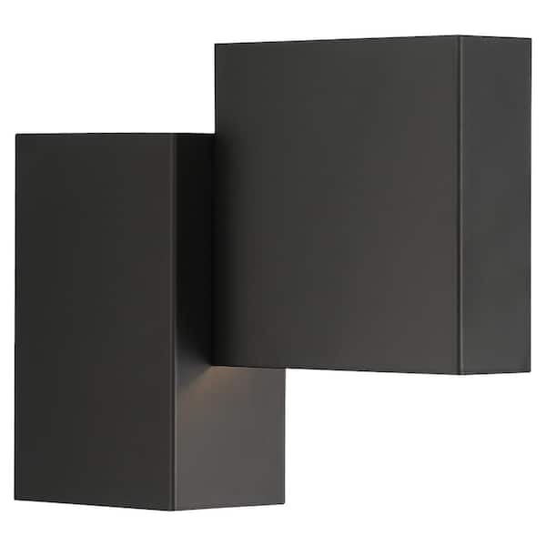 Access Lighting Madrid Contemporary 2-Light Matte Black Dimmable Wall Sconce