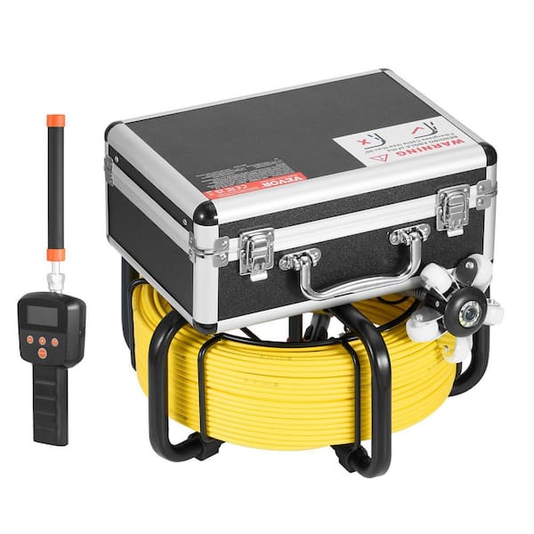 VEVOR Sewer Camera with 512 Hz Locator, 98 ft. /30 m 9 in. 1080P HD Screen 36X Zoom Self-Leveling Draning Cleaner Sewer Camera