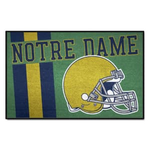 Notre Dame Fighting Irish Uniform Design Green 2 ft. x 3 ft. Starter Mat Area Rug