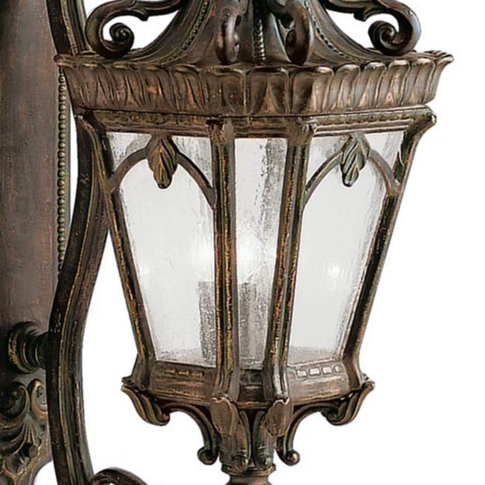 Tournai Bronze and Black 4-Light Lantern Sconce