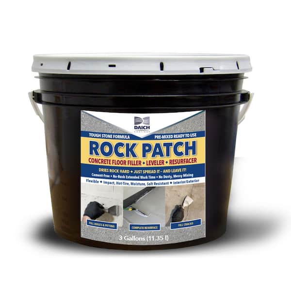 Rock Patch - Concrete Filler, Leveler and Resurfacer 3 Gal.