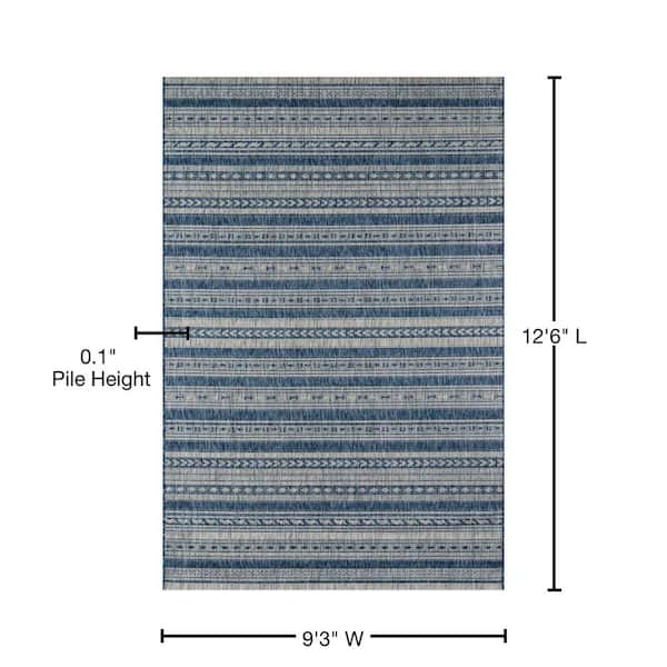 Toscana Indoor/Outdoor Area Rugs, Emporia Light Blue