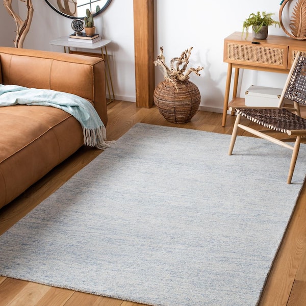 Metro Blue/Ivory 8 ft. x 10 ft. Gradient Area Rug