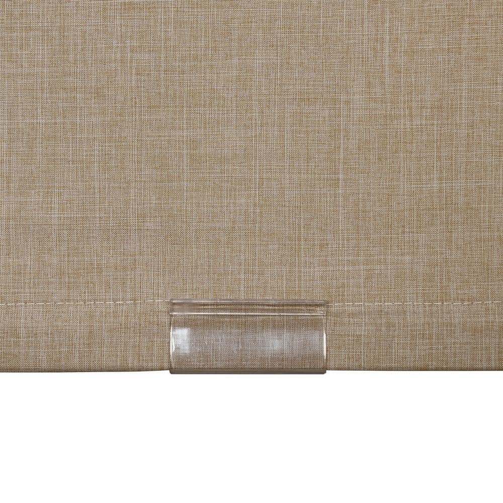 27-Inch Linen Cordless Blackout Fabric Roman Shades