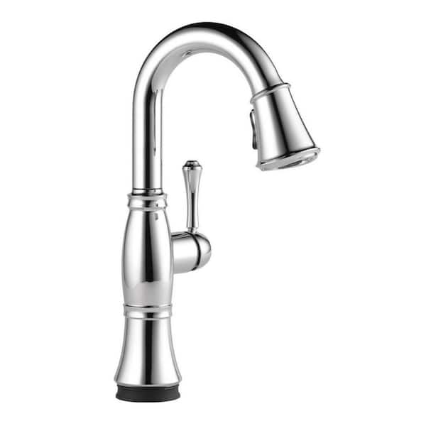 Delta Cassidy Touch2O with Touchless Technology Single Handle Bar Faucet in Lumicoat Chrome