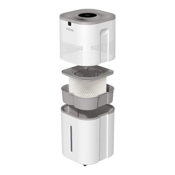 Vissani 6 Gal. Evaporative Humidifier for Whole House in White VK