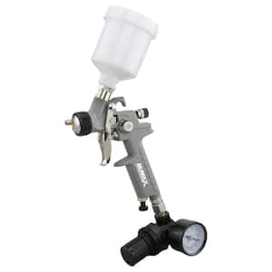 Pneumatic 0.8 mm Tip Mini HVLP Gravity Feed Spray Gun with 125 cc Plastic Cup