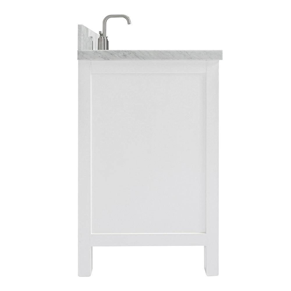 Cambridge 43" White Marble Top Single Basin Vanity