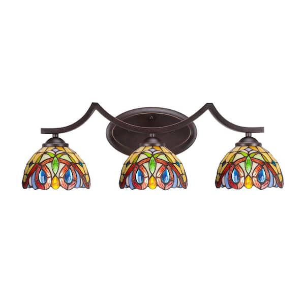 Unbranded Cleveland 24.25 in. 2-Light Dark Granite Vanity Light