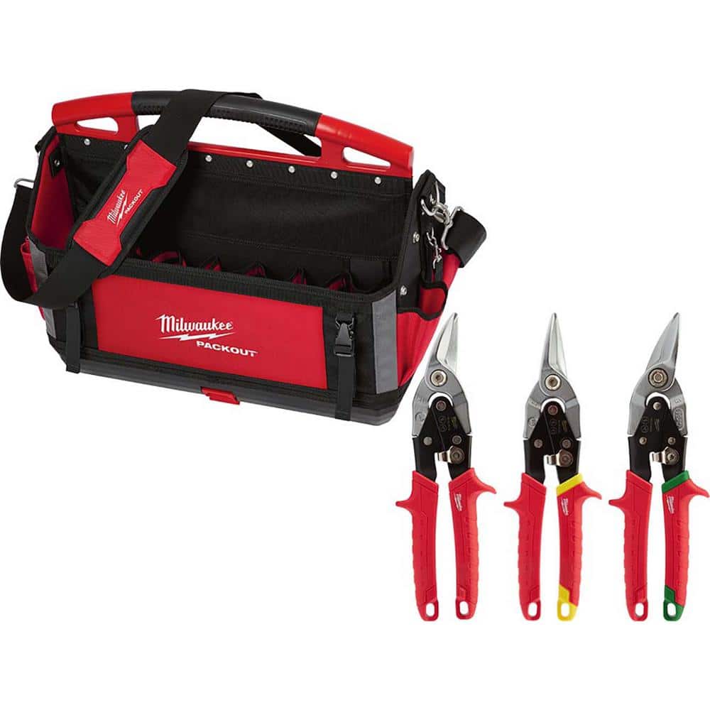 Milwaukee 20 in. PACKOUT Tote with Aviation Snips (3-Pack) 48-22-8320-48-22-4533 Sansujyuku sansujyuku.com