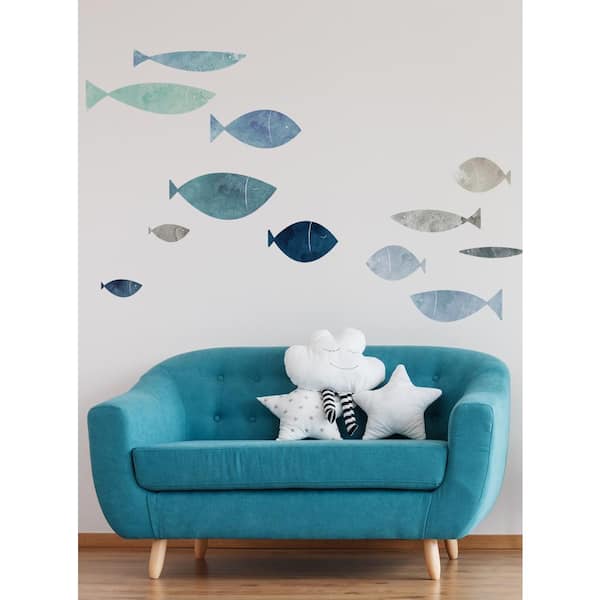 School of Fish Wall Decal Dovecove Color: Ocean