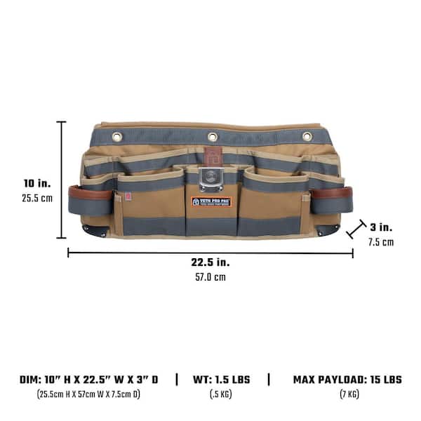 VETO PRO PAC TA-WB Tool Waist Apron VPP10053 - The Home Depot