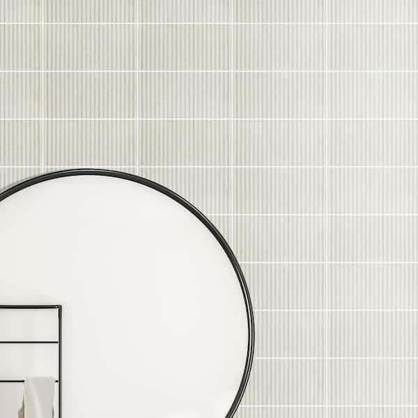 MSI Pearl Stax 6 in. x 12 in. Glossy Porcelain Wall Tile