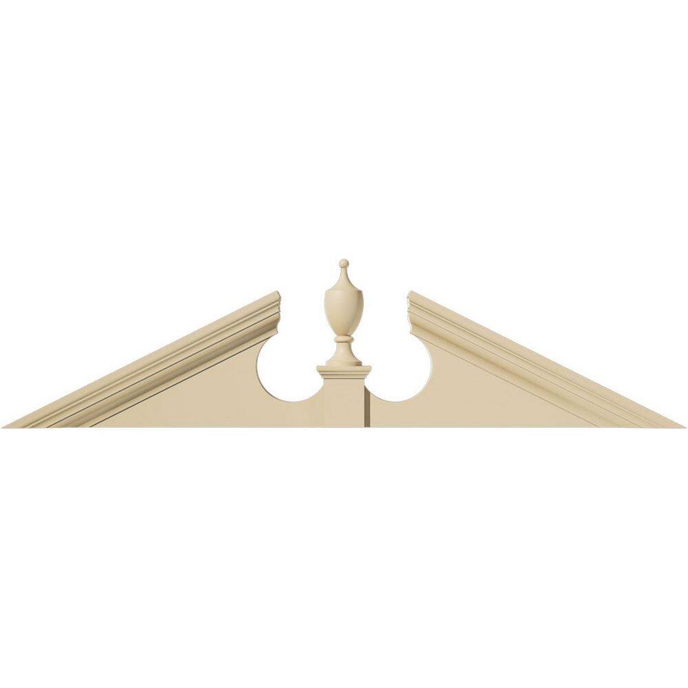 50 in. W x 12-1/2 in. H x 2-3/4 in. P Pitch 6/12 Acorn Signature Urethane Pediment Acorn Ships Unattached in Box Prime price history on PriceWatchPro